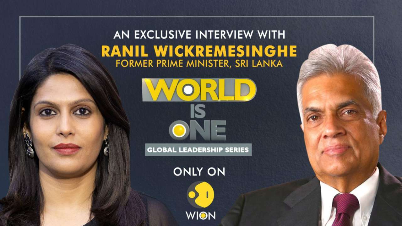 Ranil Wickremesinghe speaks to Palki Sharma Upadhyay on the global leadership series on WION