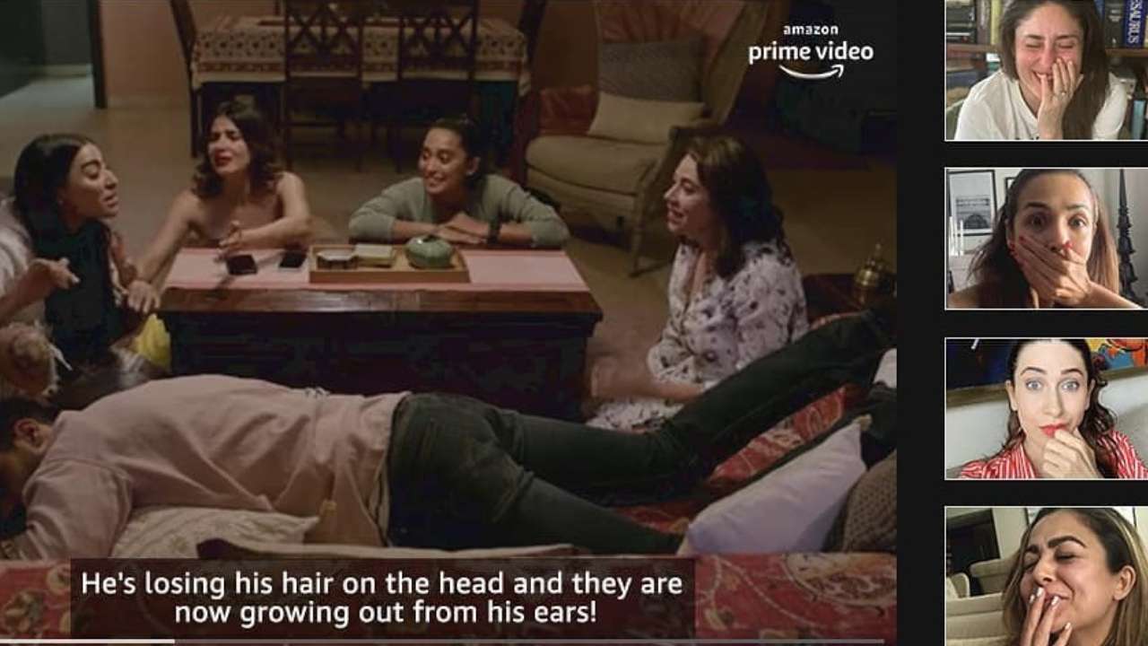 1280px x 720px - Kareena Kapoor Khan, Karisma Kapoor, Malaika Arora, Amrita Arora  binge-watch 'Four More Shots Please Season 2'