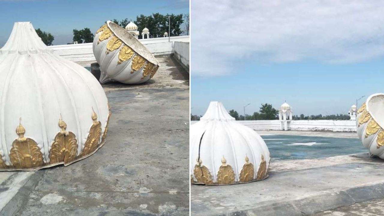 kartarpur gurdwara damaged Look Into Reasons Behind Collapse Of Kartarpur Gurdwara Domes India Tells Pakistan kartarpur gurdwara damaged