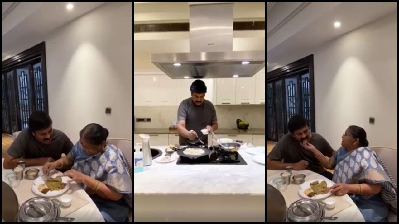 Watch: Chiranjeevi cooks for his mother under COVID-19 lockdown