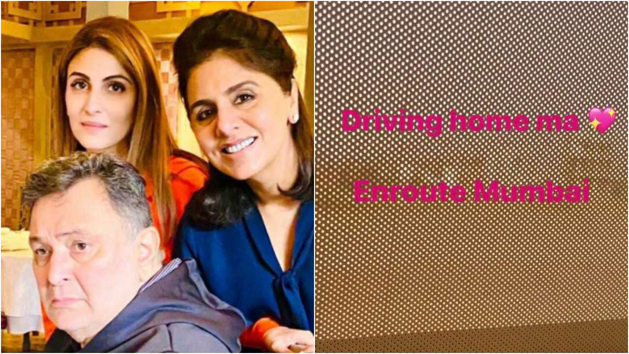 Heartbroken Riddhima Kapoor Sahni enroute Mumbai after missing father Rishi Kapoor's funeral, says 'driving home ma'