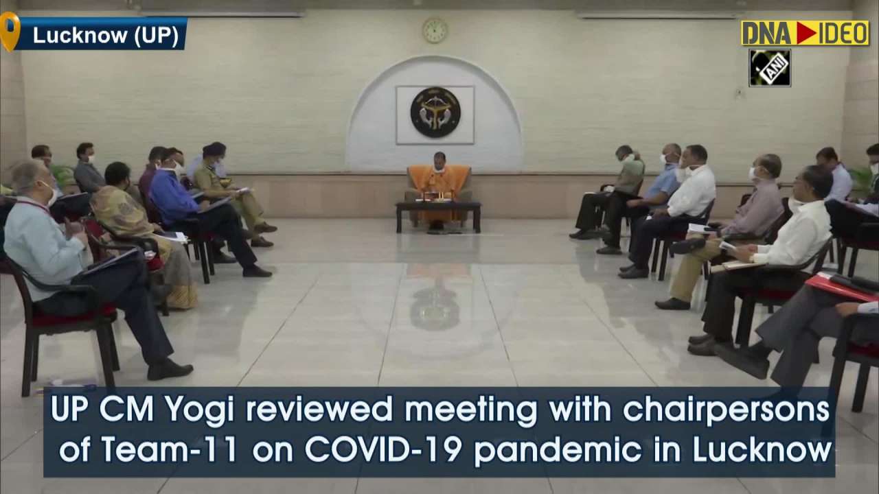CM Yogi Adityanath holds review meeting in Lucknow amid extended COVID ...