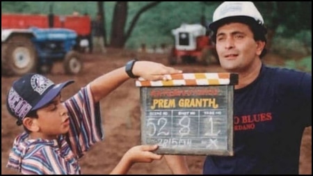 Ranbir Kapoor on clapperboard for Rishi Kapoor's 'Granth'