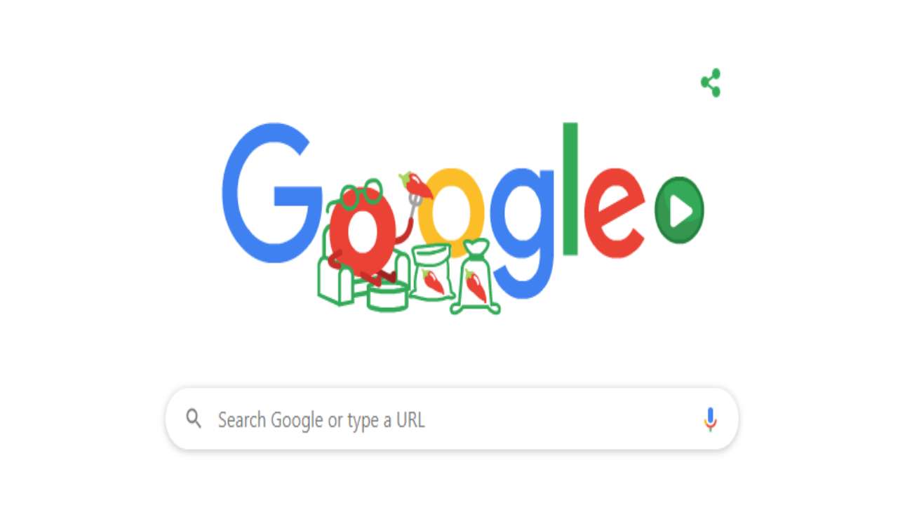 Wilbur Scoville's 151st Birthday (2016), Google Doodle