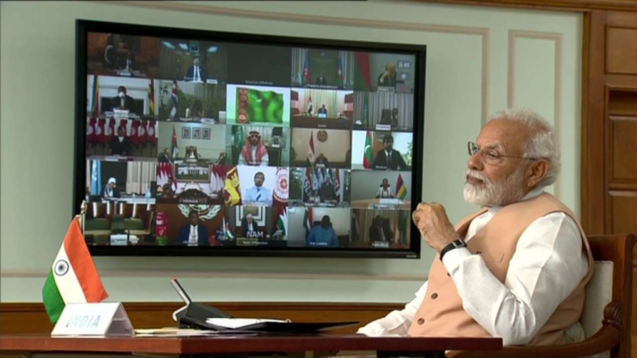 PM Modi addressinhg NAM summit on Monday