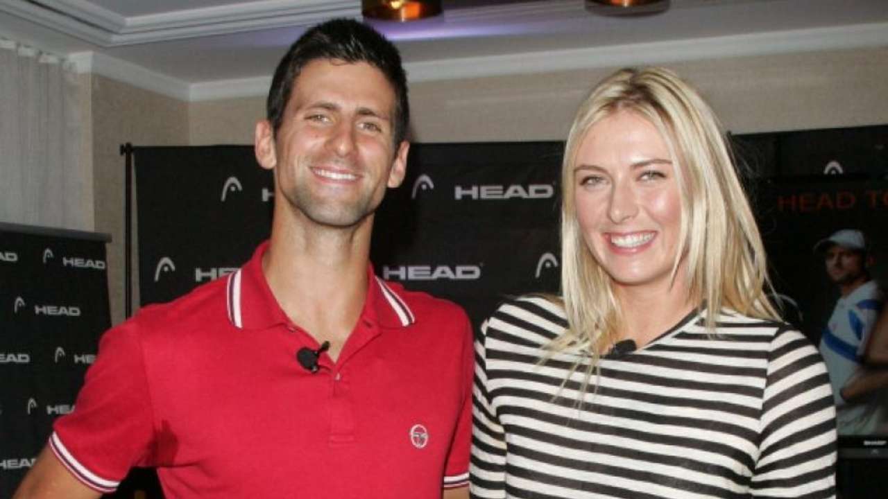 Novak Djokovic and Maria Sharapova