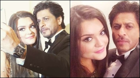 Zayn's sister Doniya Malik also had a fan moment with SRK