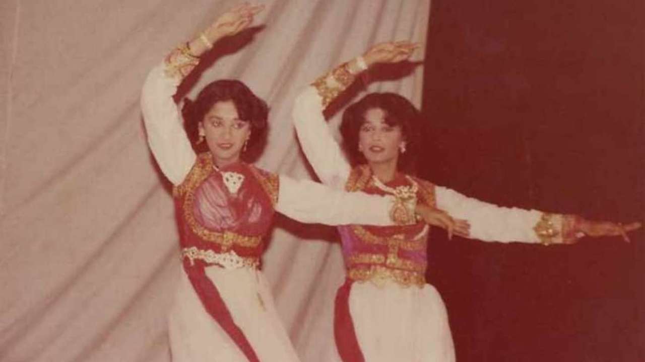 Can you tell us apart?' asks Madhuri Dixit as she shares childhood photo  with her dance buddy