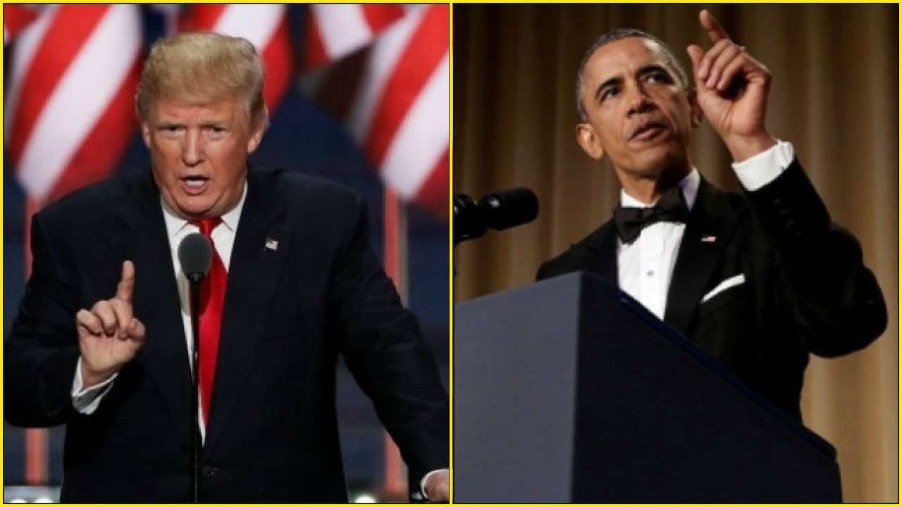 Barack Obama and Donald Trump