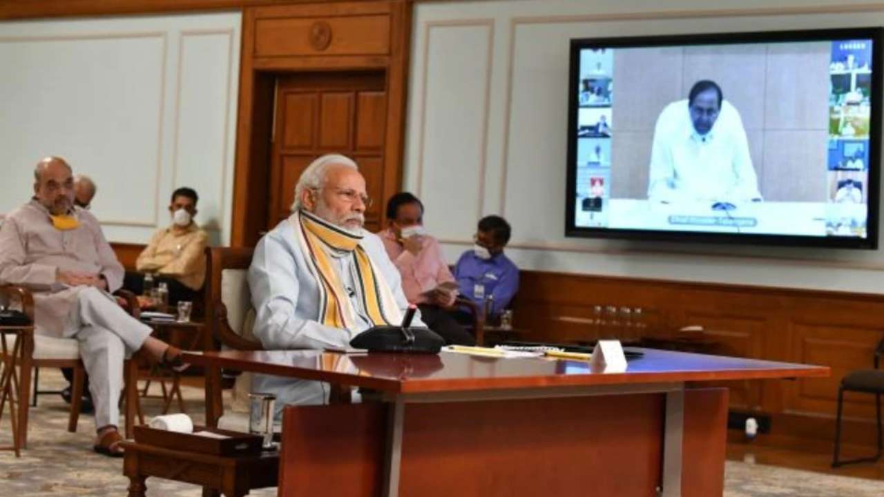 PM Modi holding a meeting with chief ministers