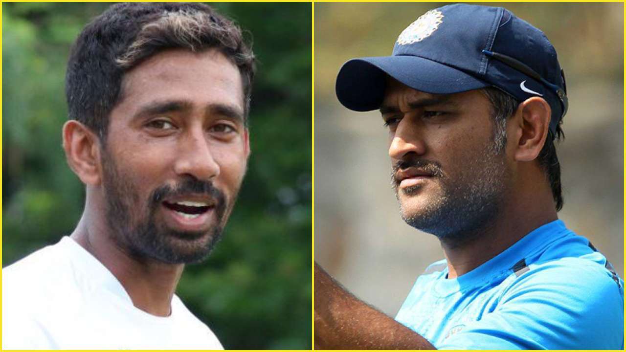 Wriddhiman Saha and MS Dhoni