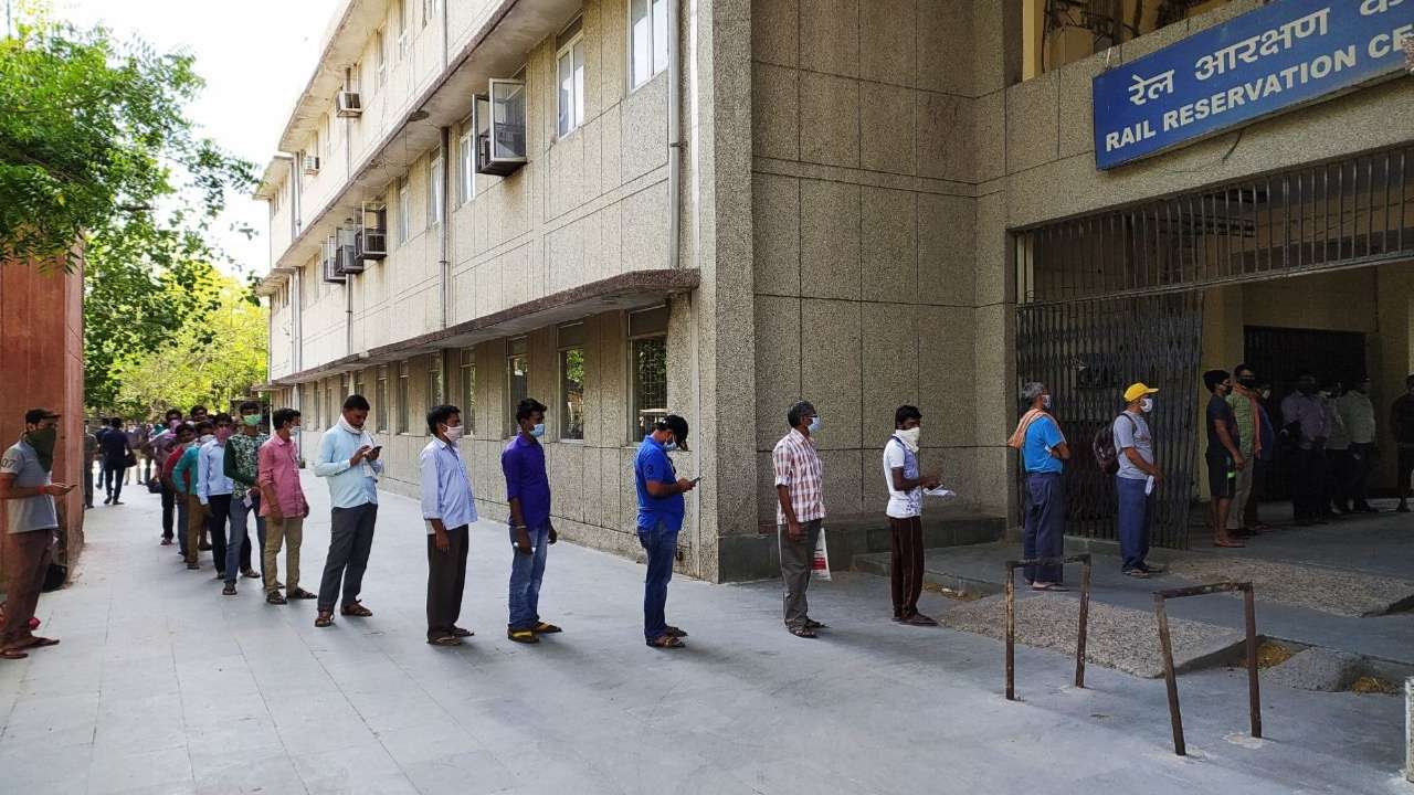 Railway reservation centre, Delhi (1)