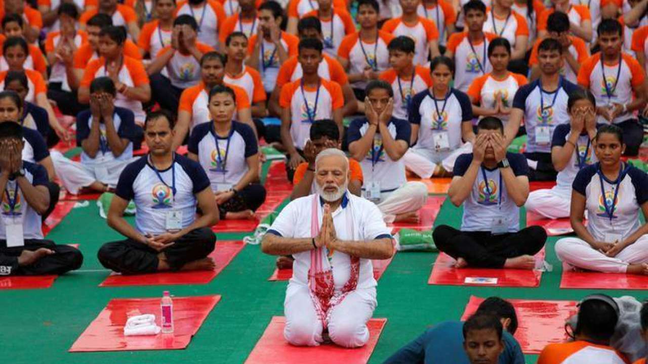 Narendra Modi on Yoga day