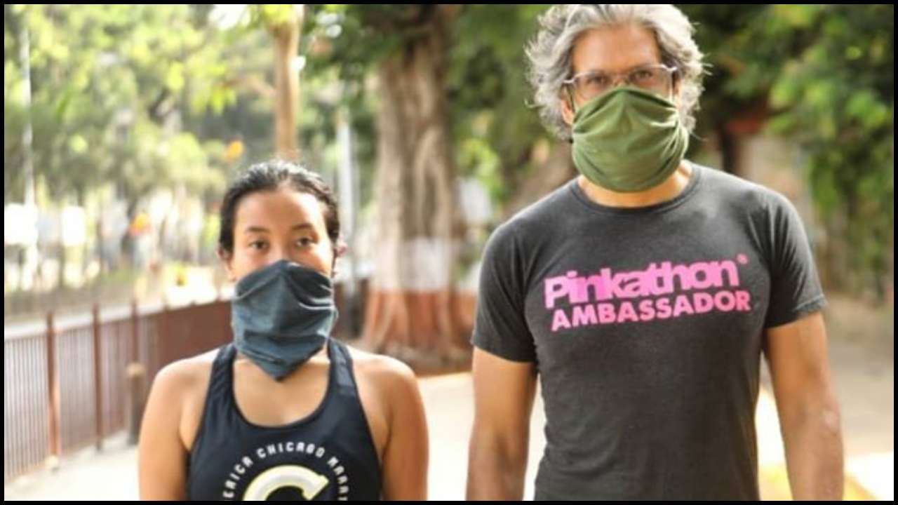Milind Soman and Ankita Konwar 'run' their way into Unlock 1