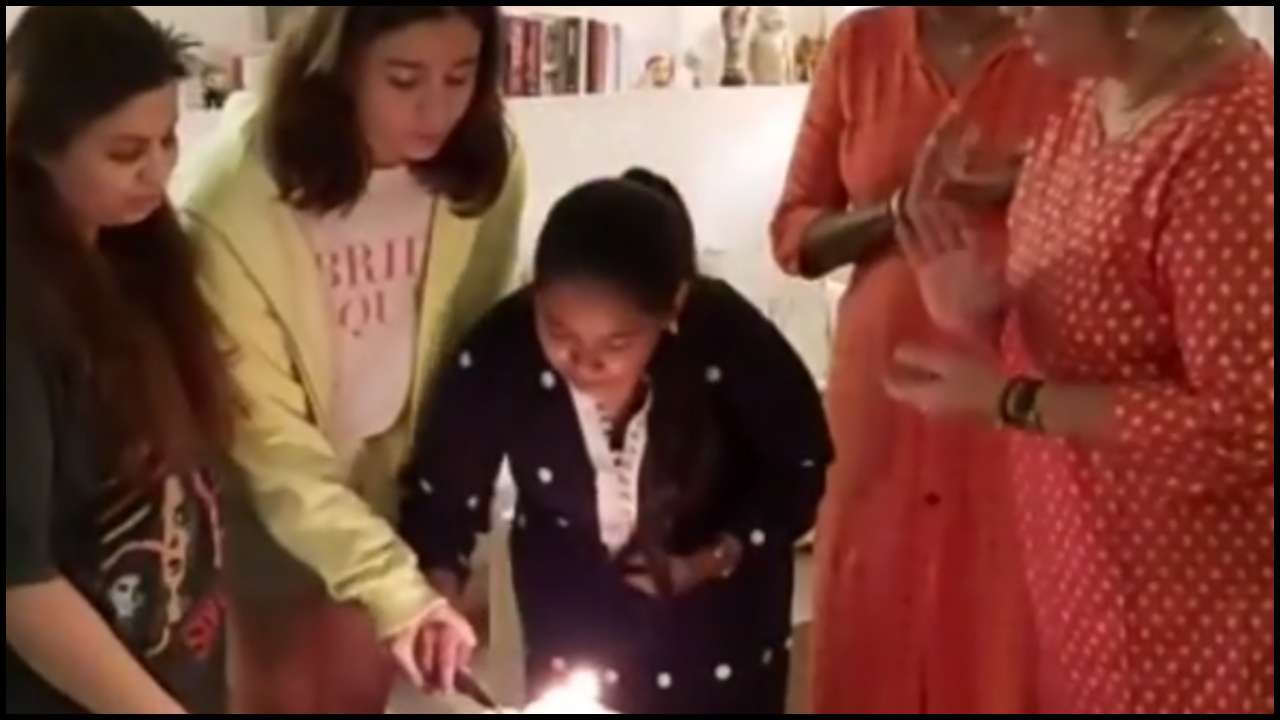 Watch: Alia Bhatt celebrates house help's birthday, cuts cake with her