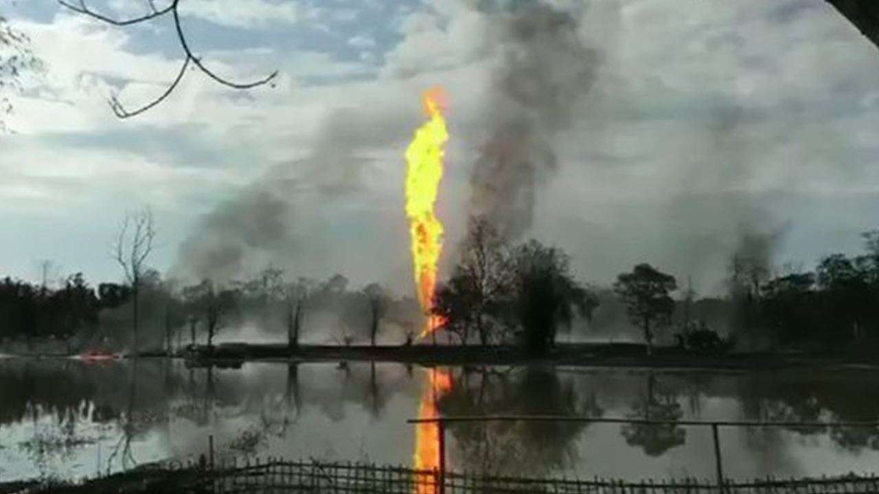 Assam gas well fire