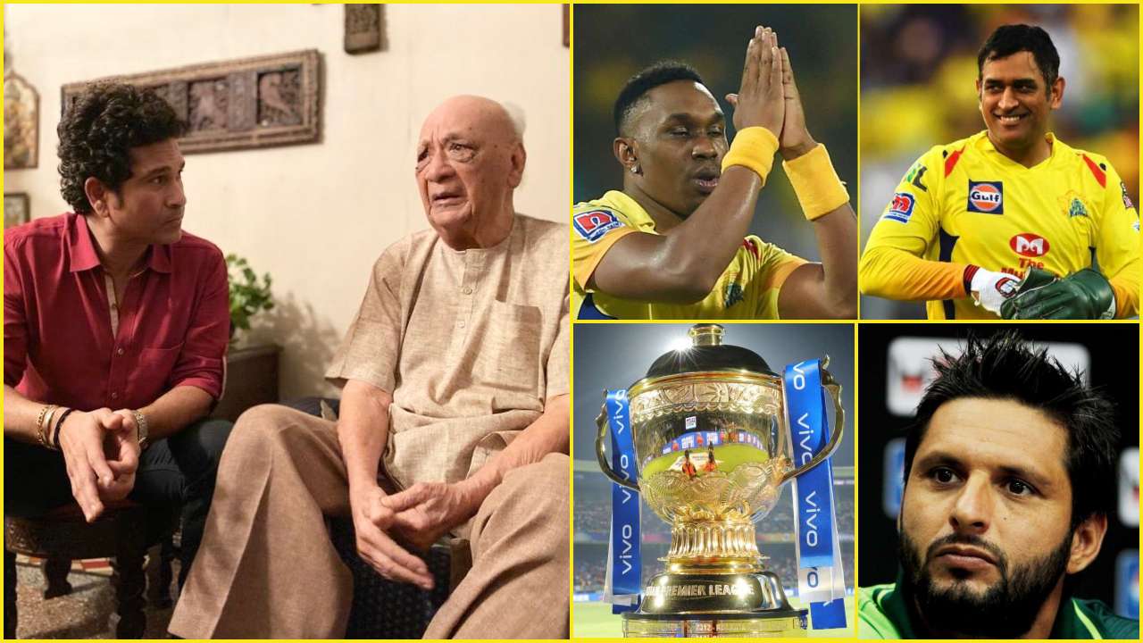 Vasant Raiji, Sachin Tendulkar, MS Dhoni, Dwayne Bravo, Shahid Afridi