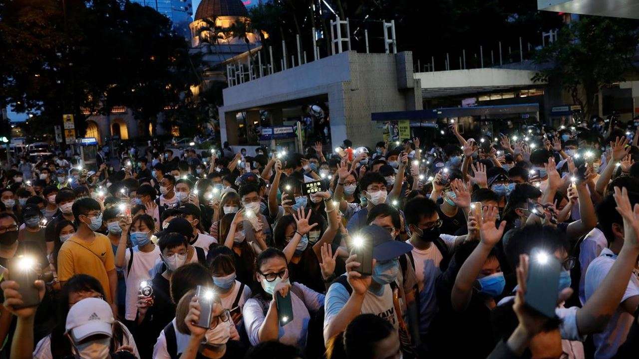 File photo: Pro-democracy demonstrators