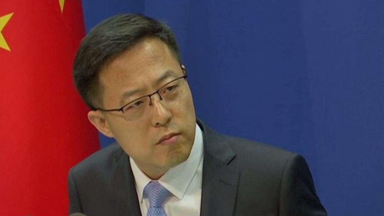 Chinese Foreign Ministry spokesperson Zhao Lijian during a daily press briefing on Friday. [Photo/ANI]