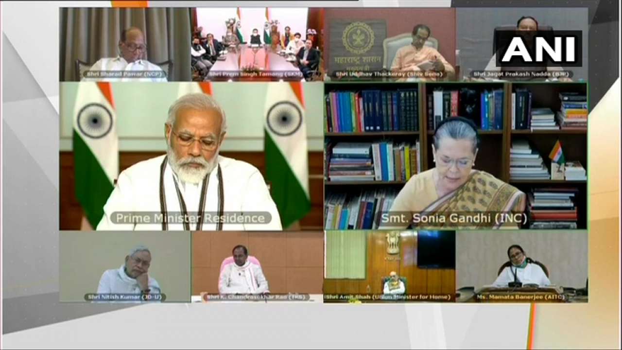Leaders at all-party meeting