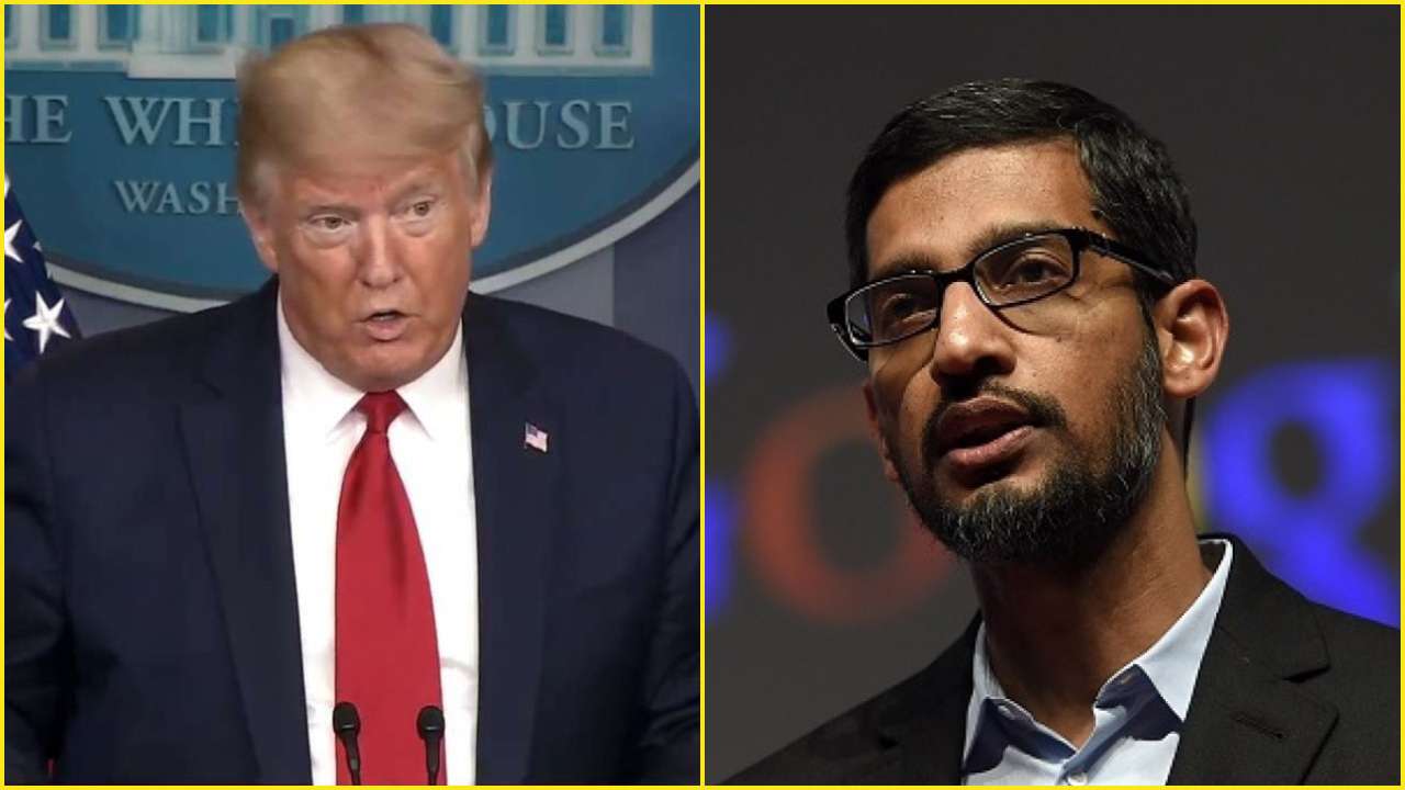 Sundar Pichai, Donald Trump