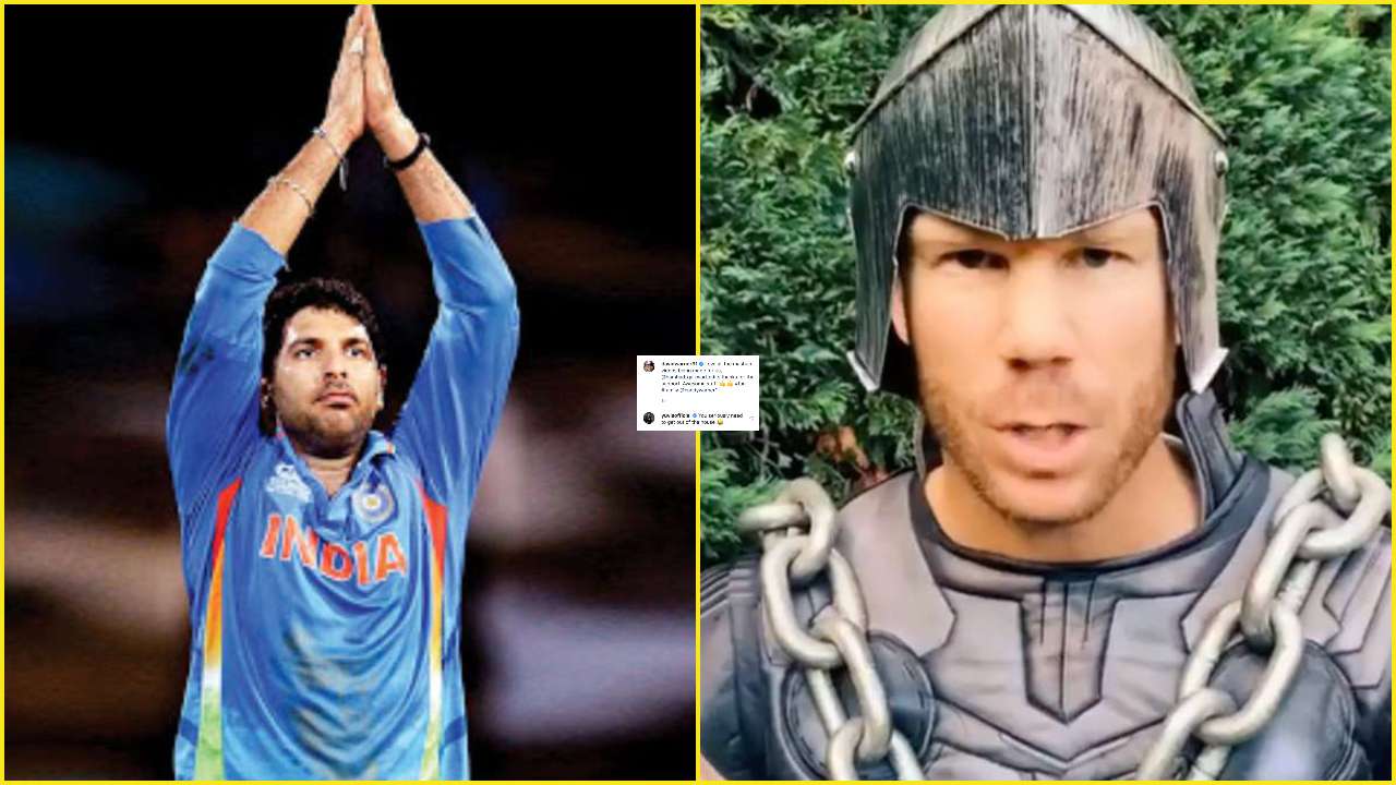 David Warner and Yuvraj Singh