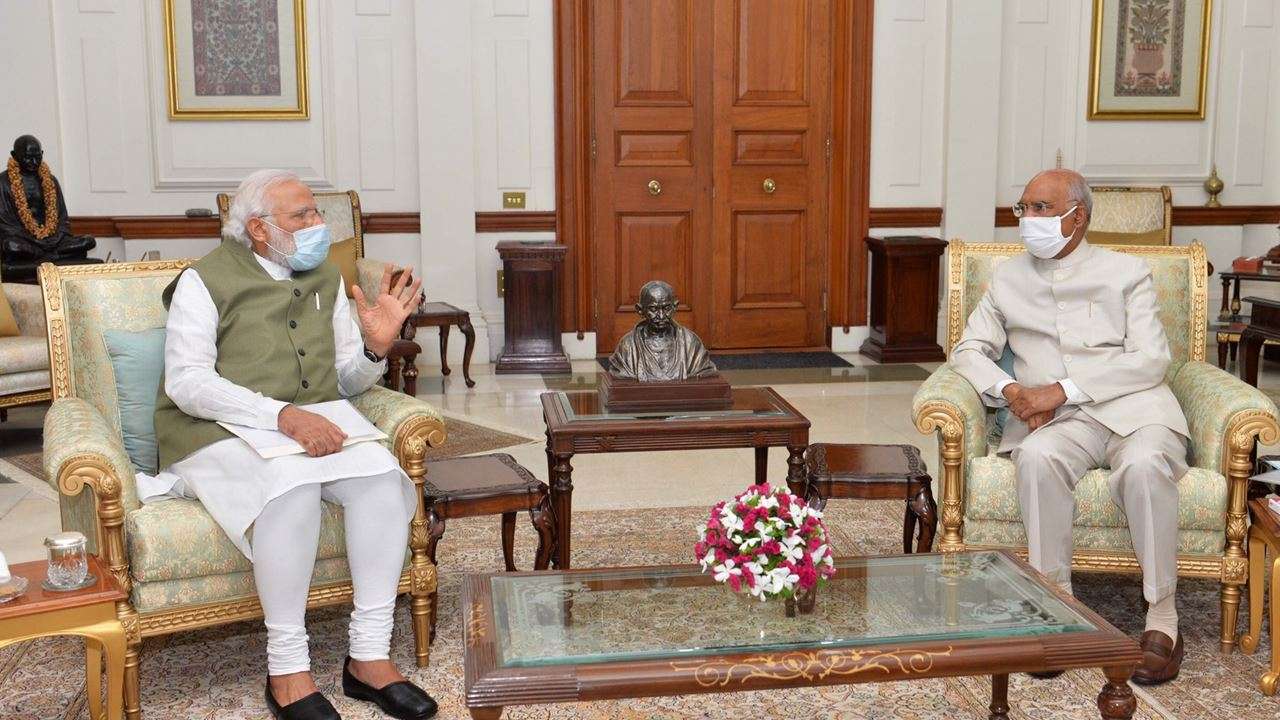 PM Modi with President Ram Nath Kovind