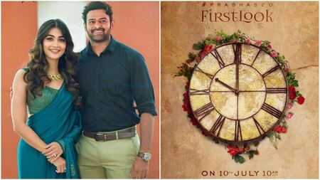 Prabhas 20 co-starring Pooja Hegde first look announcement leaves fans berserk