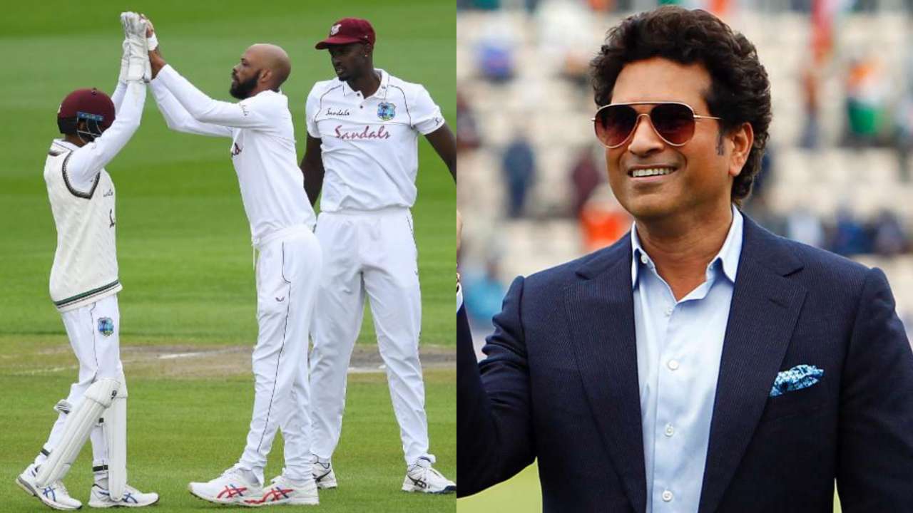 Sachin Tendulkar lauds Jason Holder's move on choosing spinner on damp pitch Sachin Tendulkar lauds Jason Holder's move on choosing spinner on damp pitch