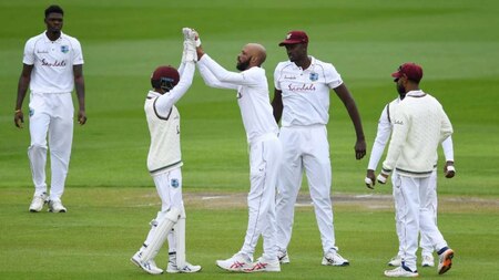 Two in two for Roston Chase as Zak Crawley enters just to depart for duck