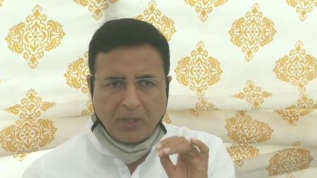  Congress leader Rajdeep Surjewala during online press briefing