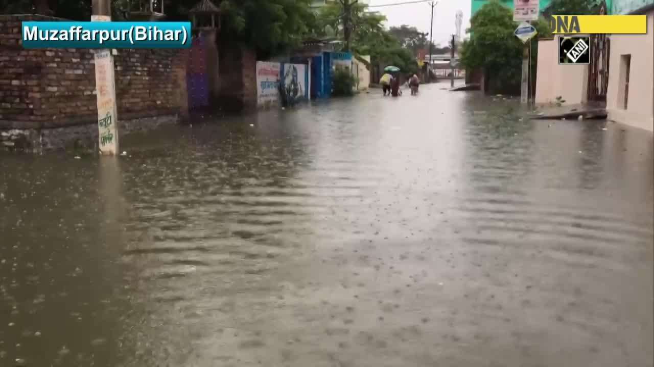 Rainwater turns Bihar cities into ponds
