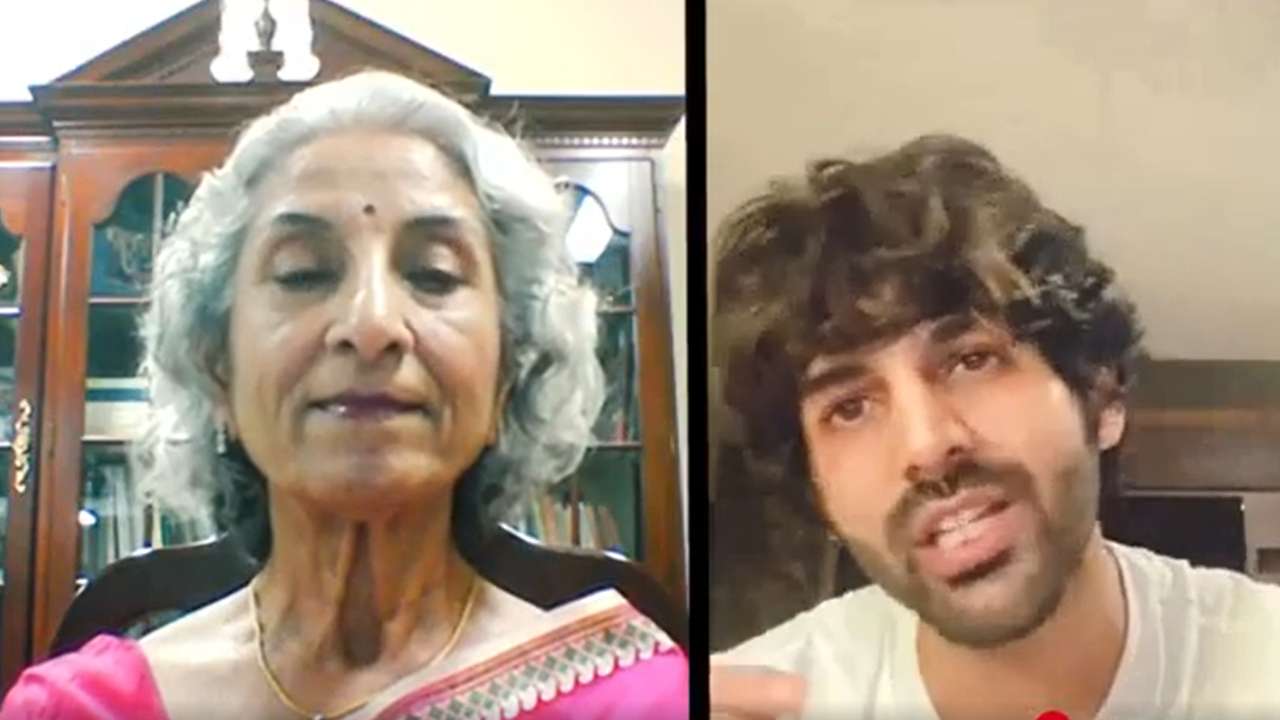 Kartik Aaryan interviews psychiatrist on mental health Dr Geetha Jayaram as a part of his Kartik Aaryan interviews psychiatrist on mental health Dr Geetha Jayaram as a part of his