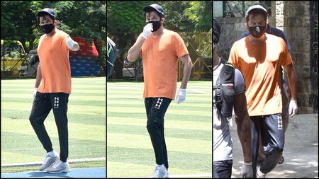 Anil Kapoor snapped working out