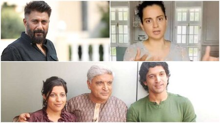 Kangana Ranaut slams Javed Akhtar, Farhan, Zoya; Vivek Agnihotri calls them 'Portrait of nepotism'