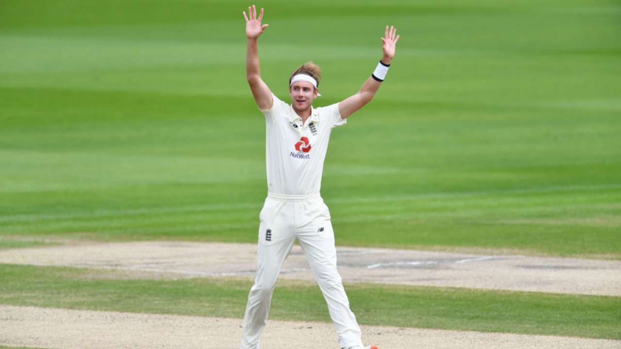 3 wickets for Stuart Broad who finishes Windies innings