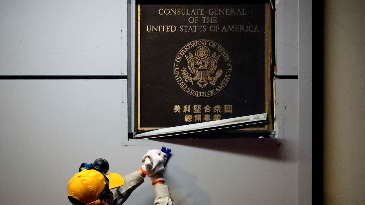 American flag lowered at US consulate in China's Chengdu after Beijing orders its closure