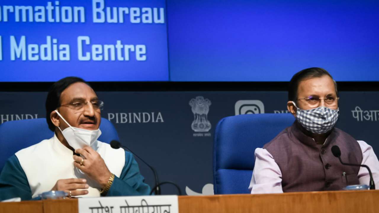 Union HRD Minister Ramesh Pokhriyal Nishank announces NEP 2020