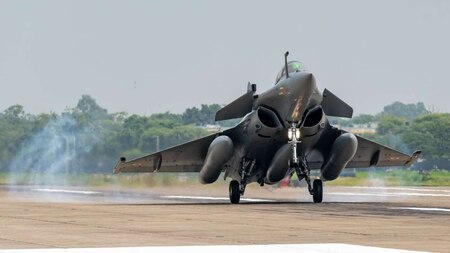 Rafale lands at IAF base