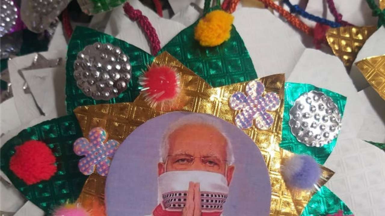 Vrindavan widows design 'Modi-themed masks'