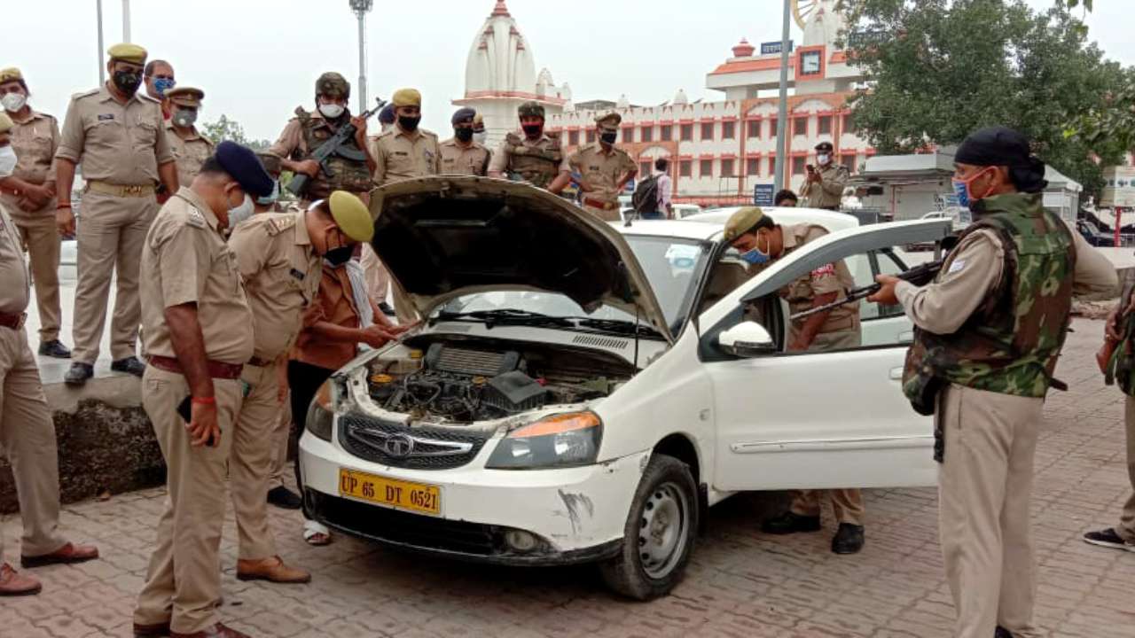 Police check vehicles ahead of event