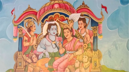 Saints from Varanasi, Ayodhya, Delhi, Haridwar and South India at Ram Archan Puja