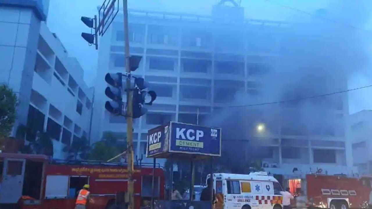 COVID-19 hospital on fire