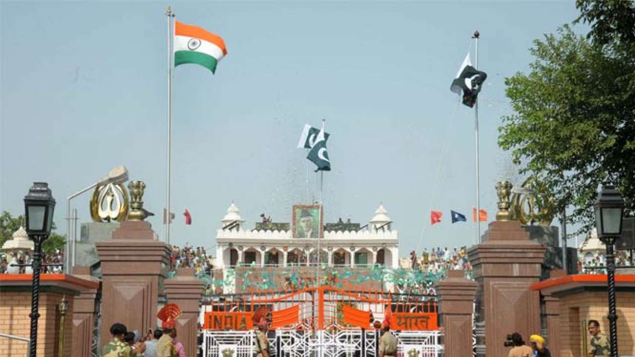 Attari-Wagah border between India and Pakistan in Amritsar