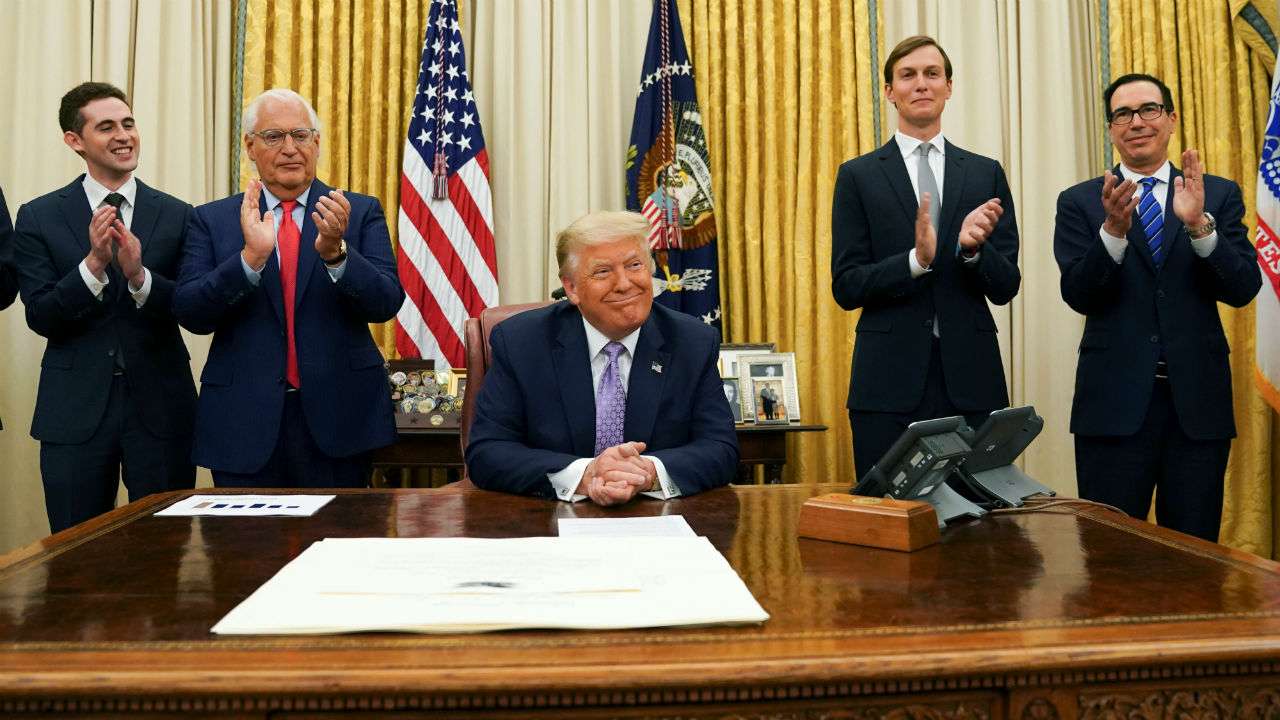 File Photo: Trump announces UAE and Israel agreement at the White House in Washington