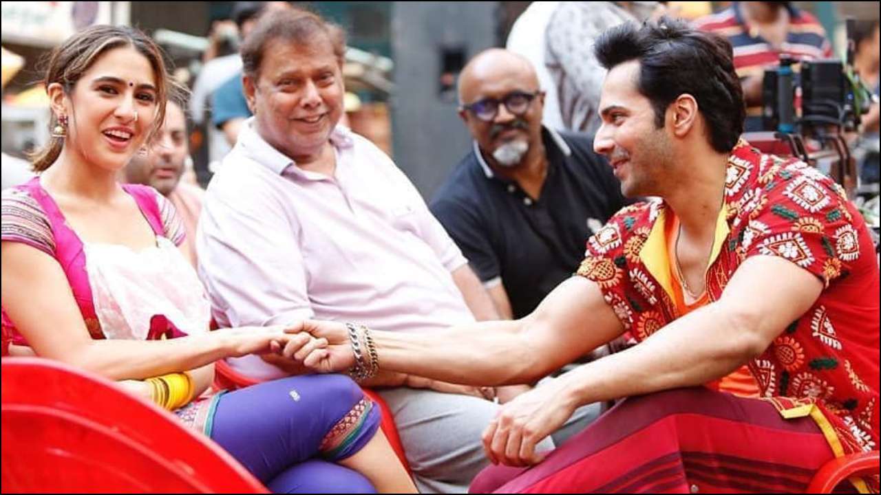 BTS pic from Varun Dhawan-Sara Ali Khan's 'Coolie No 1'