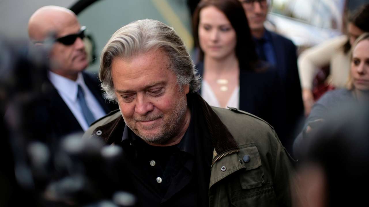 Former White House chief strategist Steve Bannon
