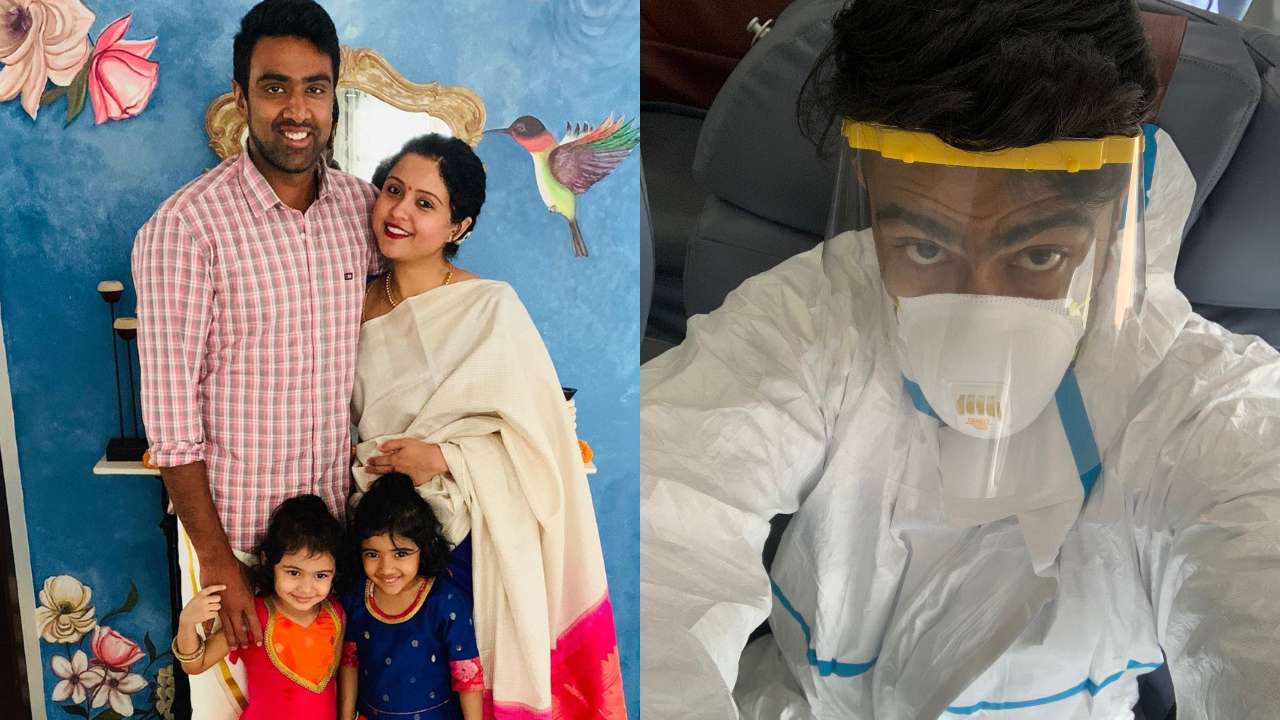'No kissing': R Ashwin leaves for UAE IPL 2020, daughters give adorable flight safety tips - Watch