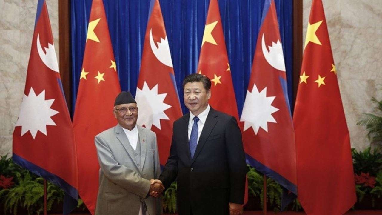 Nepal PM with Chiese Premier