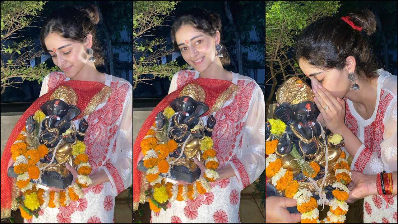 Ananya Panday does Ganpati Visarjan 2020
